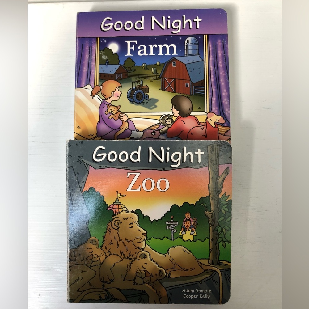 Good Night Farm and Zoo Children’s Books Set